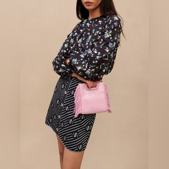 Maje Printed jacquard skirt - Picture 3 of 7